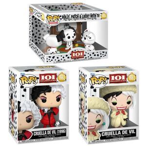 101 Dalmatians Disney Funko Pop! Complete Set (3)